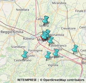 Mappa Via Bramante, 41125 Modena MO, Italia (9.79727)