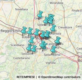 Mappa Via Bramante, 41125 Modena MO, Italia (10.2255)