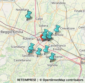 Mappa Via Bramante, 41125 Modena MO, Italia (10.89385)