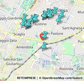 Mappa Via Bramante, 41125 Modena MO, Italia (0.9525)