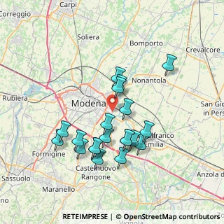 Mappa Viale Caduti sul Lavoro, 41122 Modena MO, Italia (6.835)