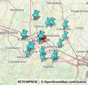 Mappa Via L. Beethoven, 41122 Modena MO, Italia (12.0255)
