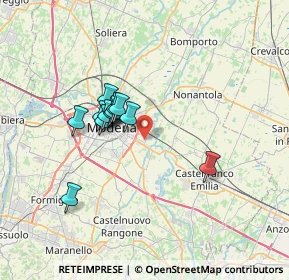 Mappa Via L. Beethoven, 41122 Modena MO, Italia (5.48667)