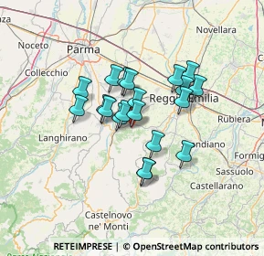 Mappa Via Giuseppe Mazzini, 42020 Quattro Castella RE, Italia (9.88)