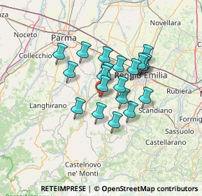 Mappa Via Giuseppe Mazzini, 42020 Quattro Castella RE, Italia (10.041)