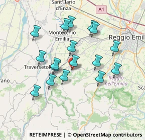 Mappa Via Giuseppe Mazzini, 42020 Quattro Castella RE, Italia (6.73353)