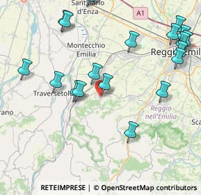 Mappa Via Giuseppe Mazzini, 42020 Quattro Castella RE, Italia (10.3055)