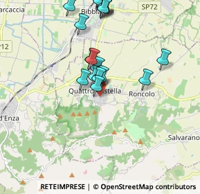 Mappa Via Giuseppe Mazzini, 42020 Quattro Castella RE, Italia (1.9255)