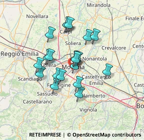 Mappa Via Vicenza, 41125 Modena MO, Italia (11.158)