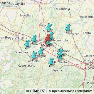 Mappa Via Vicenza, 41125 Modena MO, Italia (10.61833)
