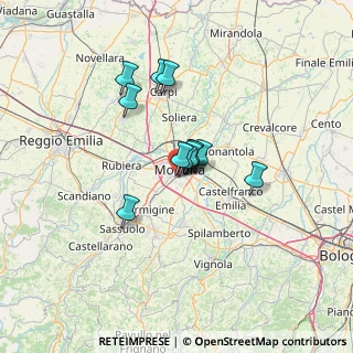 Mappa Via Vicenza, 41125 Modena MO, Italia (8.955)