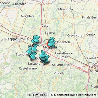 Mappa Via Vicenza, 41125 Modena MO, Italia (10.686)