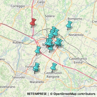 Mappa Via Vicenza, 41125 Modena MO, Italia (4.99667)