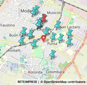Mappa Via Camogli, 41125 Modena MO, Italia (0.8035)