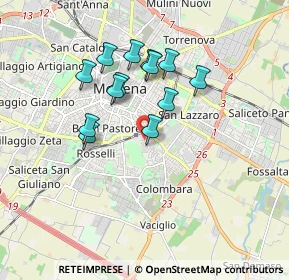 Mappa Via Camogli, 41125 Modena MO, Italia (1.51077)