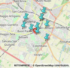 Mappa Via Camogli, 41125 Modena MO, Italia (1.57455)