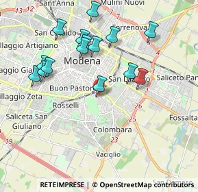 Mappa Via Camogli, 41125 Modena MO, Italia (1.998)