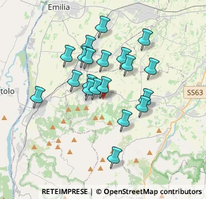 Mappa Edmondo De Amicis, 42020 Quattro Castella RE, Italia (2.9465)