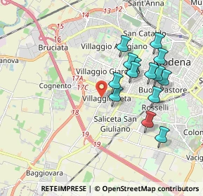 Mappa Strada Formigina, 41126 Modena MO, Italia (1.78214)