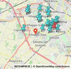 Mappa Strada Formigina, 41126 Modena MO, Italia (1.9245)