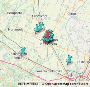 Mappa Via Isaac Newton, 40017 San Giovanni in Persiceto BO, Italia (3.165)