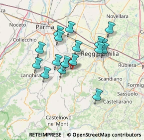 Mappa Via dei Lavoratori, 42020 Quattro Castella RE, Italia (11.99235)