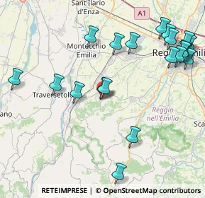 Mappa Via dei Lavoratori, 42020 Quattro Castella RE, Italia (10.0275)