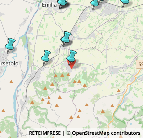 Mappa Via dei Lavoratori, 42020 Quattro Castella RE, Italia (5.48833)