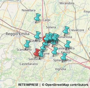 Mappa Via dei Traeri, 41126 Modena MO, Italia (8.84471)