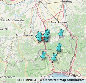 Mappa Via Mario Gea, 15076 Ovada AL, Italia (7.92727)