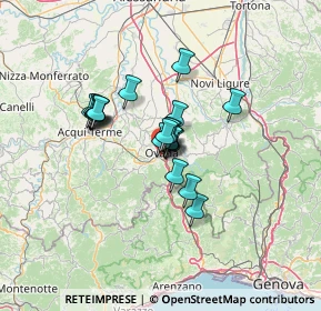 Mappa Via Mario Gea, 15076 Ovada AL, Italia (8.647)