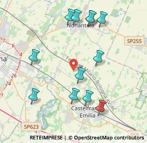 Mappa Via Temide, 41013 Castelfranco Emilia MO, Italia (4.35667)