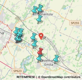 Mappa Via Temide, 41013 Castelfranco Emilia MO, Italia (4.22063)