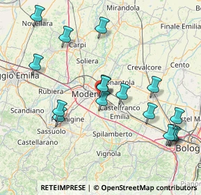 Mappa Via dei Fonditori, 41122 Modena MO, Italia (16.84688)
