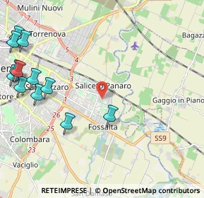 Mappa Via dei Fonditori, 41122 Modena MO, Italia (3.00167)