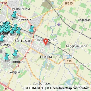 Mappa Via dei Fonditori, 41122 Modena MO, Italia (3.85556)