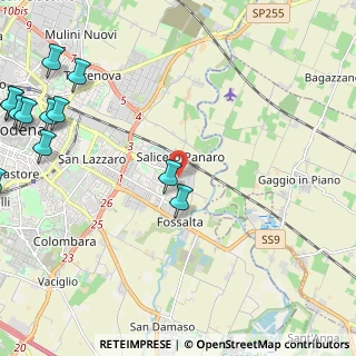 Mappa Via dei Fonditori, 41122 Modena MO, Italia (3.39)