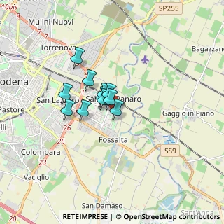 Mappa Via dei Fonditori, 41122 Modena MO, Italia (1.01182)