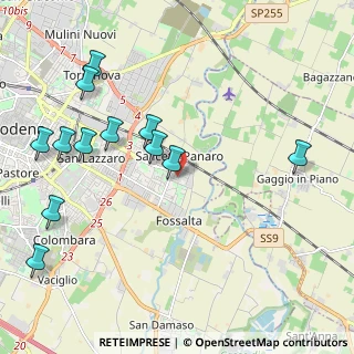 Mappa Via dei Fonditori, 41122 Modena MO, Italia (2.46167)