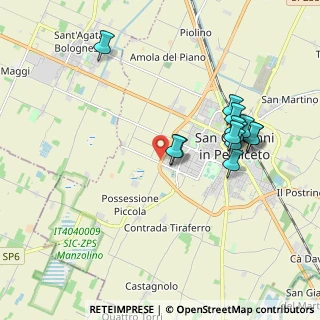Mappa Via Enzo Biagi, 40017 San Giovanni in Persiceto BO, Italia (1.87462)