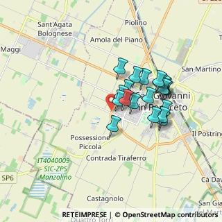 Mappa Via Enzo Biagi, 40017 San Giovanni in Persiceto BO, Italia (1.4035)