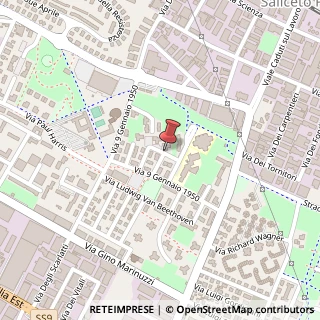 Mappa Via Francesco Malipiero, 23, 41122 Modena, Modena (Emilia Romagna)