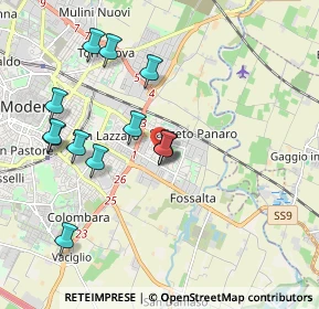 Mappa Via Antonio Stradivari, 41122 Modena MO, Italia (1.87615)