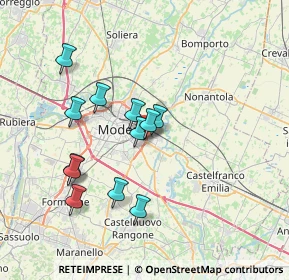 Mappa Via Umberto Giordano, 41122 Modena MO, Italia (6.585)