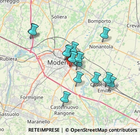 Mappa Via Umberto Giordano, 41122 Modena MO, Italia (5.71357)
