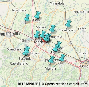 Mappa Via Umberto Giordano, 41122 Modena MO, Italia (10.83)