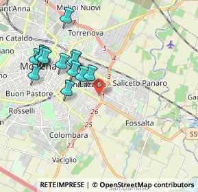 Mappa Via Umberto Giordano, 41122 Modena MO, Italia (1.99571)