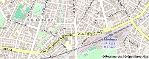 Mappa Módena