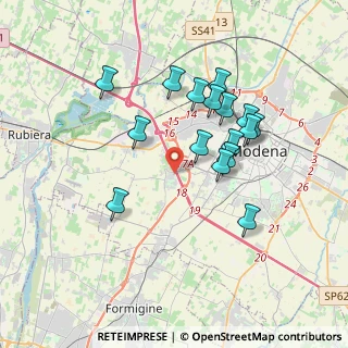 Mappa Via Cardinale Guglielmo Massaia, 41126 Modena MO, Italia (3.35125)