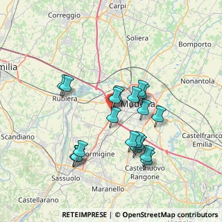 Mappa Via Cardinale Guglielmo Massaia, 41126 Modena MO, Italia (6.67684)